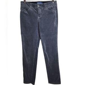 Democracy Gray Velvet "Ab" Solution Skinny Jeans sz 6